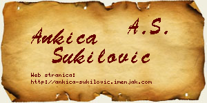 Ankica Šukilović vizit kartica